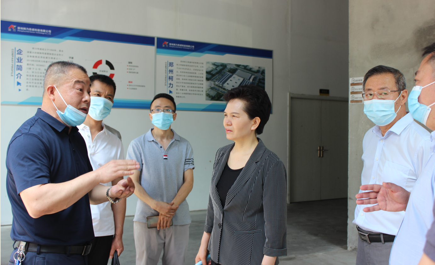 郑州市政协副主席薛景霞对郑州hth官网入口做调研工作